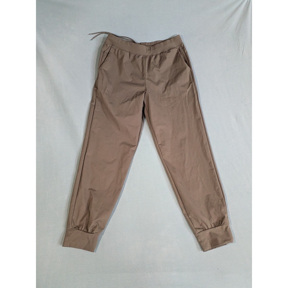 Uniqlo AIRism Ultra Stretch Active Jogger Pants Brown Olive Women Large EUC